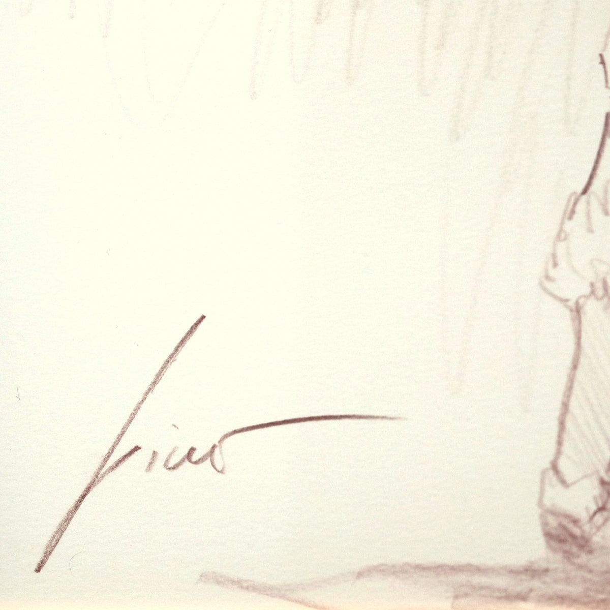 Pino (1939-2010)- Original Drawing on Paper "Untitled"
