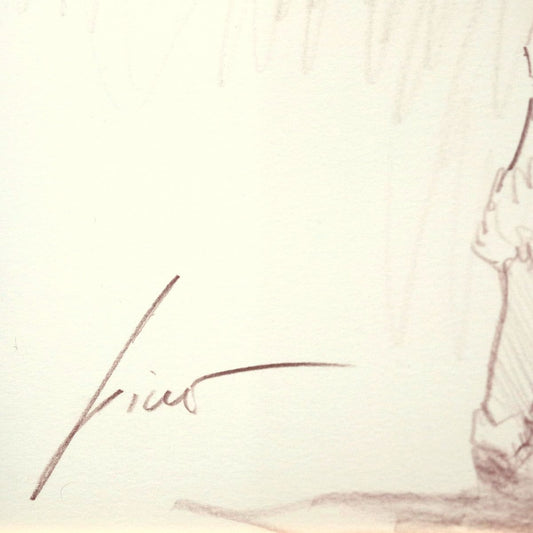 Pino (1939-2010)- Original Drawing on Paper "Untitled"