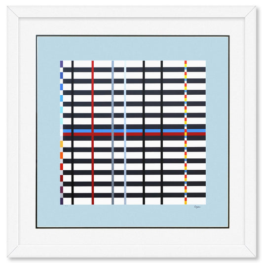 Yaacov Agam- Silkscreeen Serigraph "Homage to Mondrian"