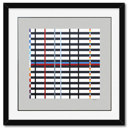 Yaacov Agam- Silkscreeen Serigraph "Homage to Mondrian"