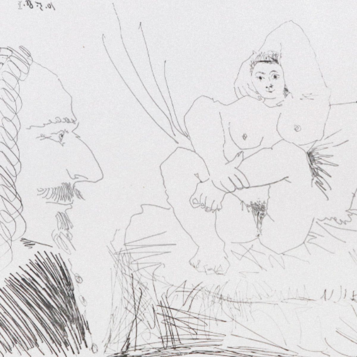 After Pablo Picasso- Offset Lithograph "From The 347 Series"