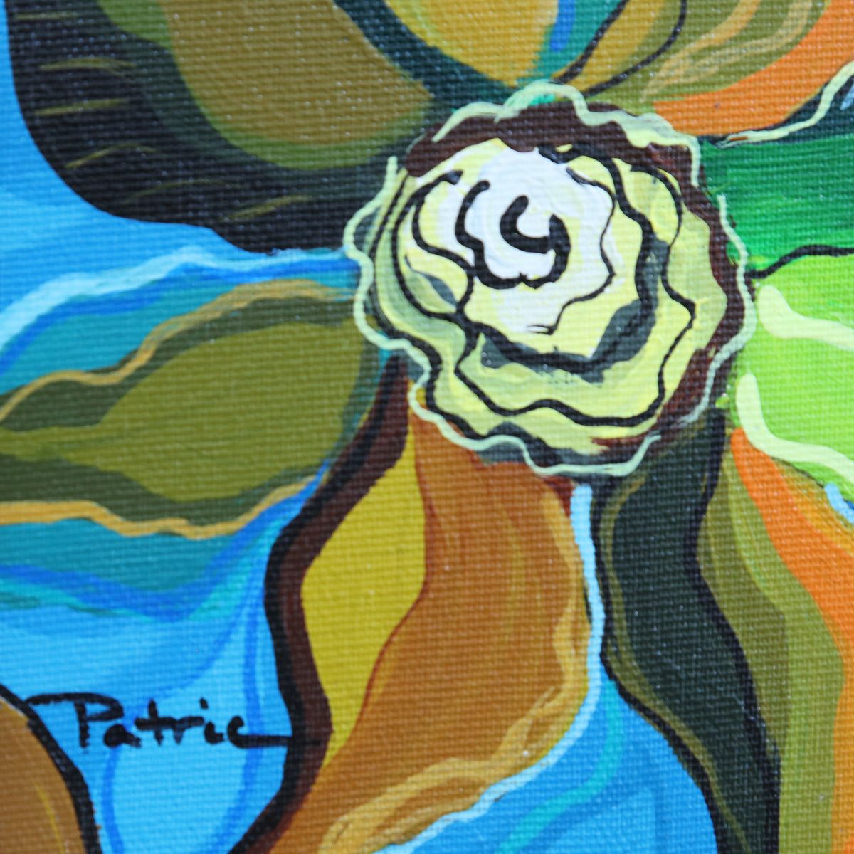 Patricia Govezensky- Original Acrylic on Canvas "Serenity in Chaos"