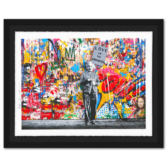 Mr Brainwash- Silkcreen on Paper "M=bw² - Collage, 2024"