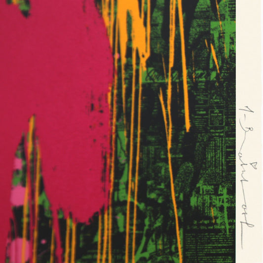 Mr Brainwash- Silkcreen on Paper "Flowarh$, 2021"