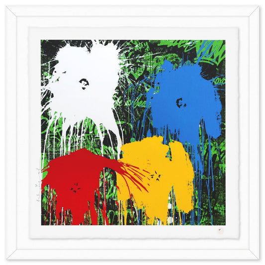 Mr Brainwash- Silkcreen on Paper "Flowarh$ - II (F), 2021"