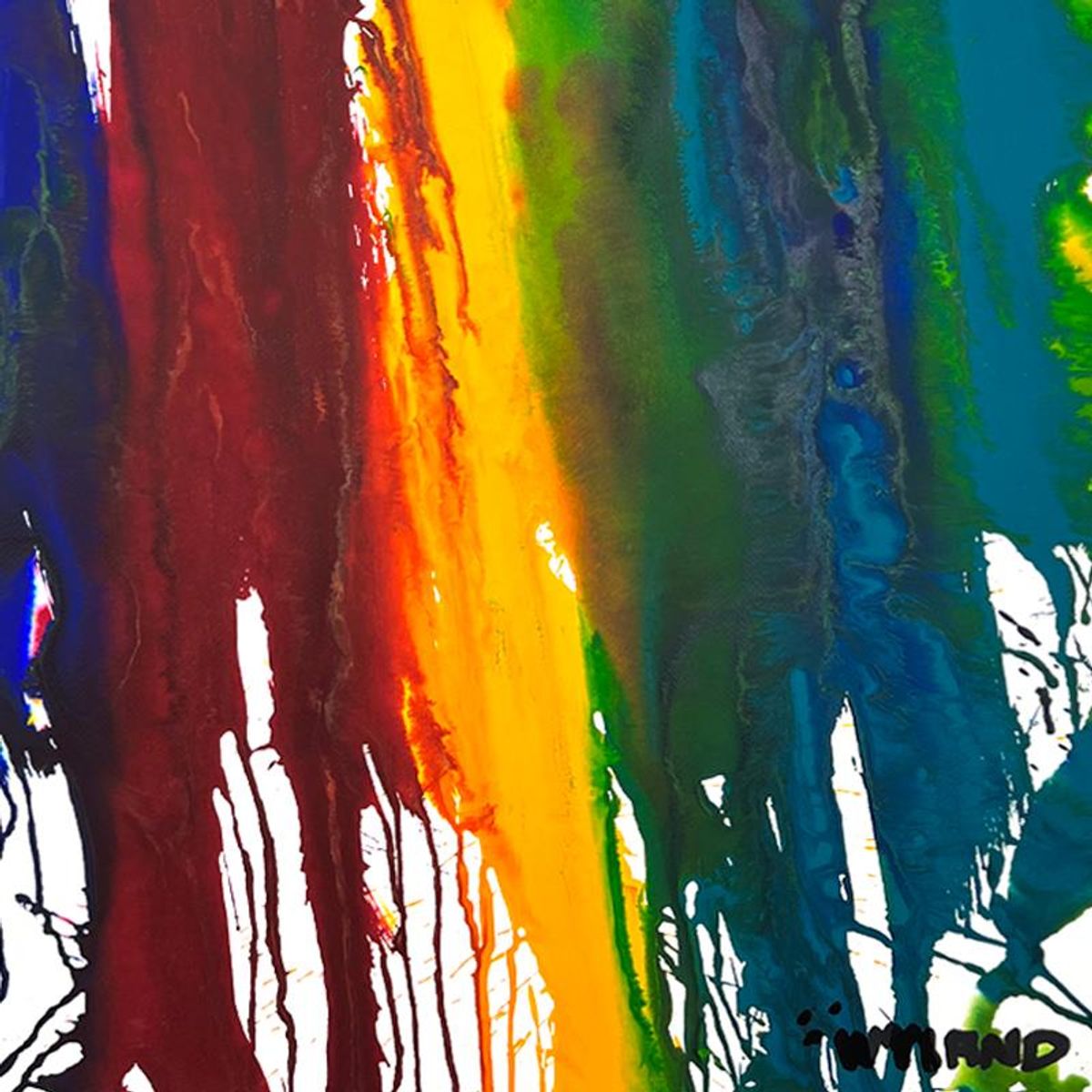 Wyland- Original Watercolor Painting on Deckle Edge Paper "Untitled"