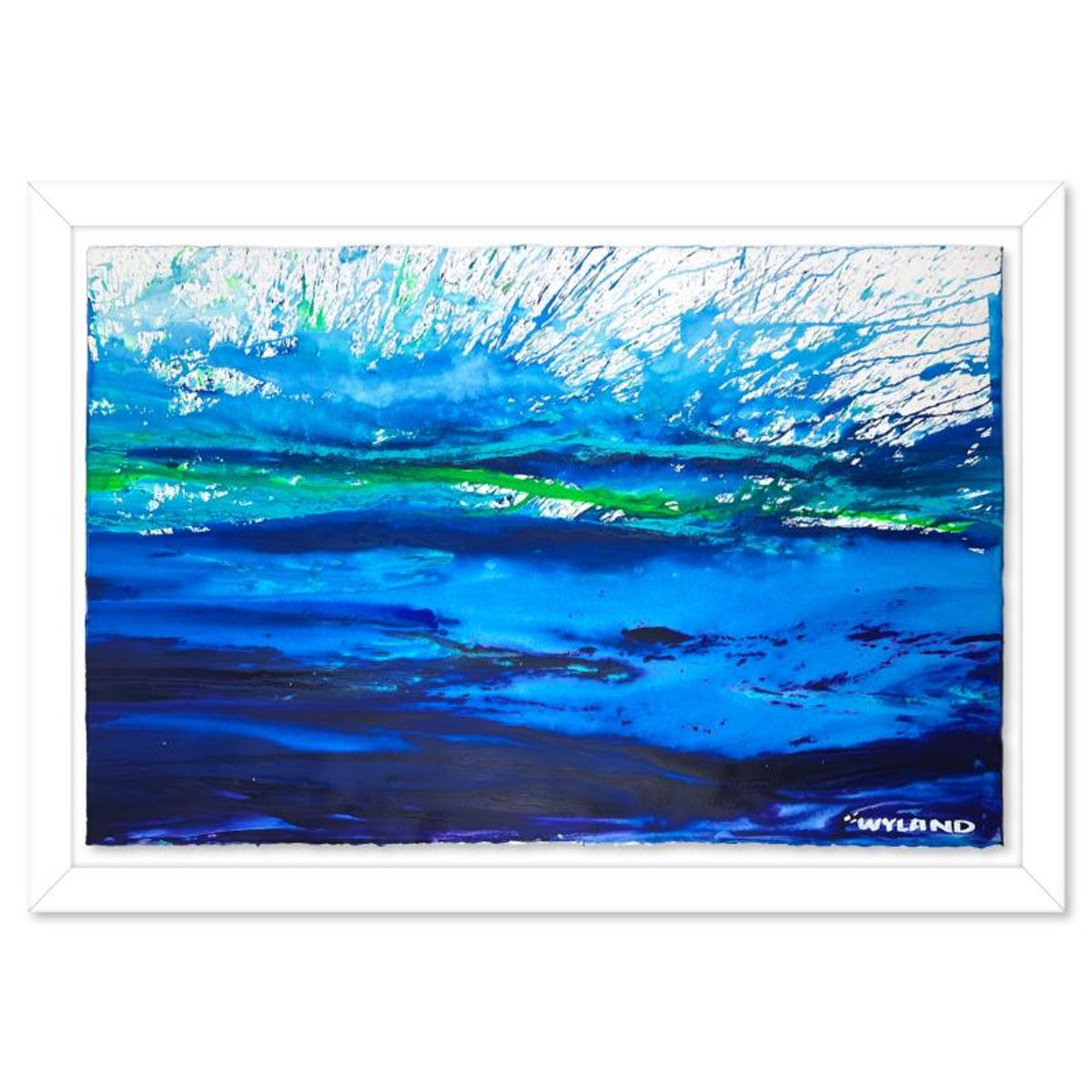 Wyland- Original Watercolor Painting on Deckle Edge Paper "Untitled"