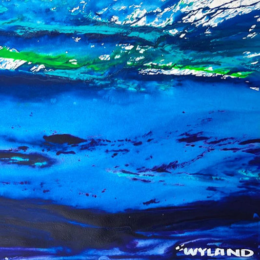 Wyland- Original Watercolor Painting on Deckle Edge Paper "Untitled"