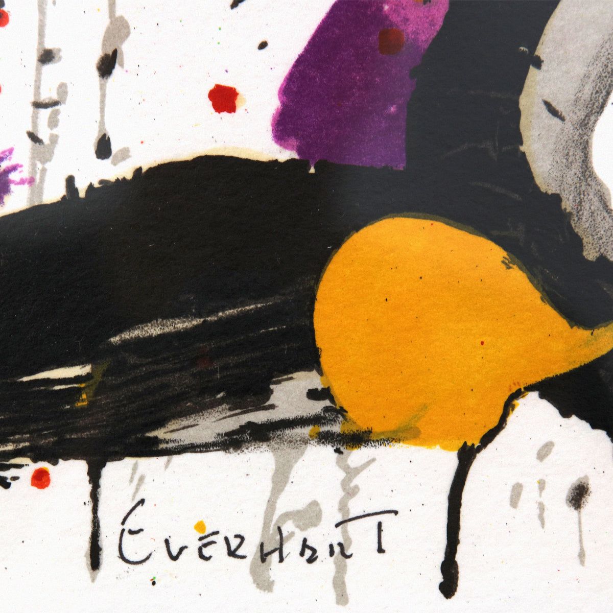 Tom Everhart- Hand Pulled Original Lithograph "Snooze Alarm Boogie, 7:15 AM"