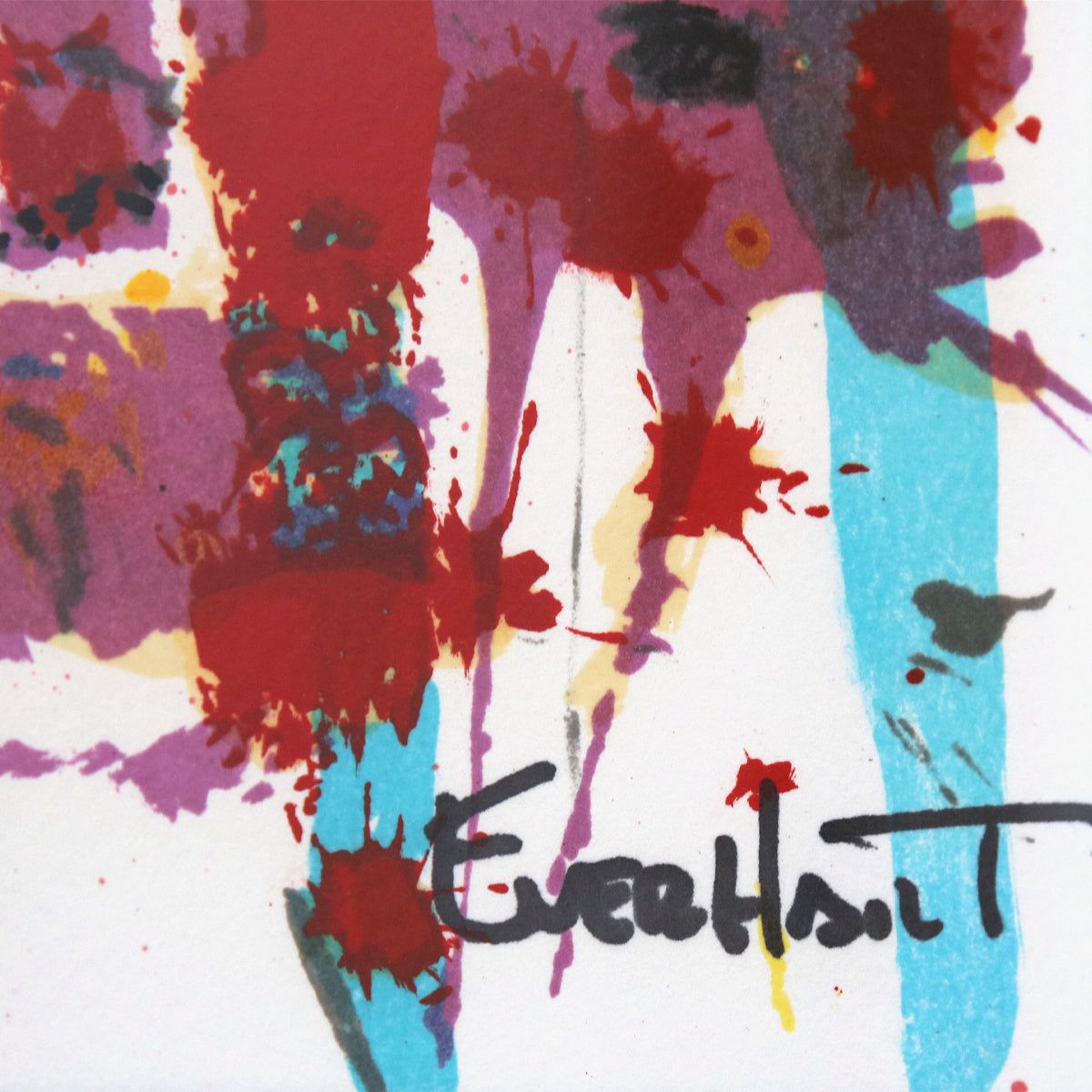 Tom Everhart- Hand Pulled Original Lithograph "Very Cool Dog Lips in Brentwood"