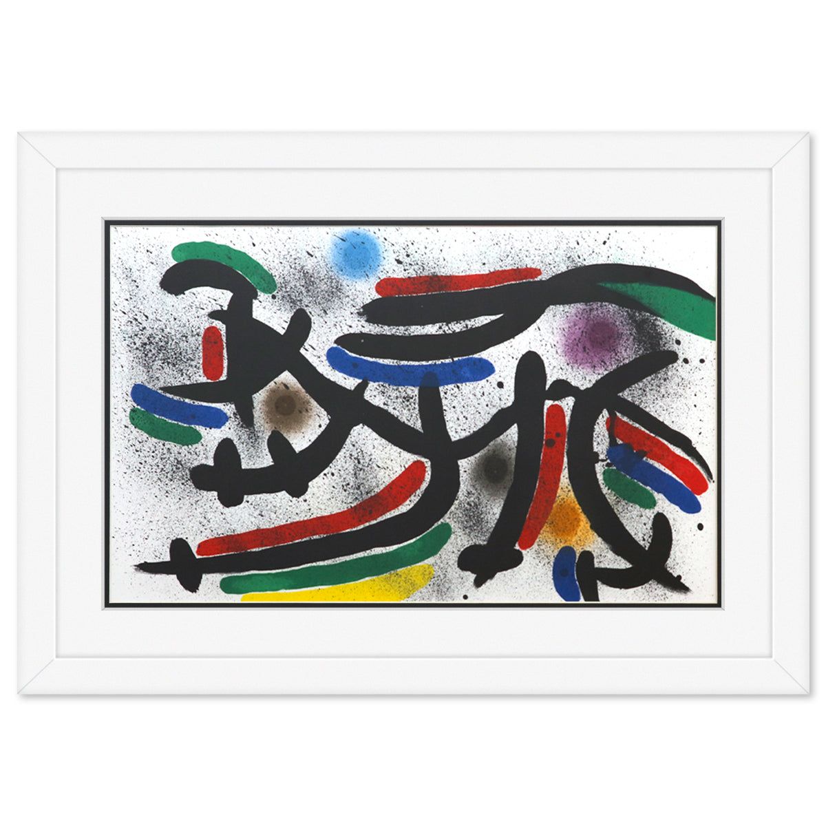 After Joan Miro- Lithograph on light wove paper "Miro lithographe I-12"
