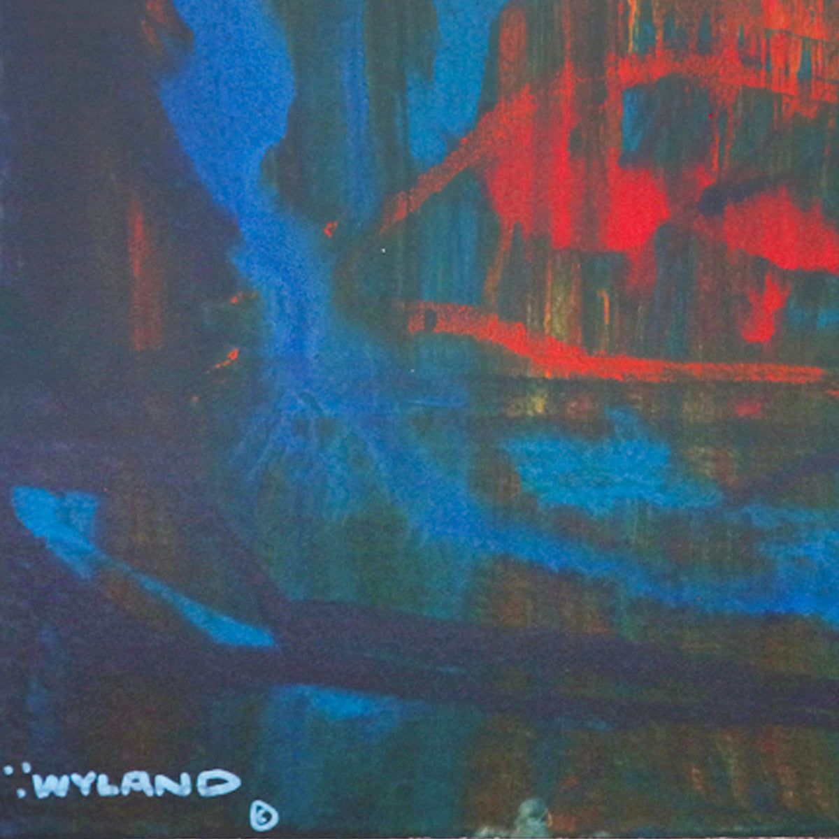 Wyland- Original Watercolor Painting on Deckle Edge Paper "Abstract"