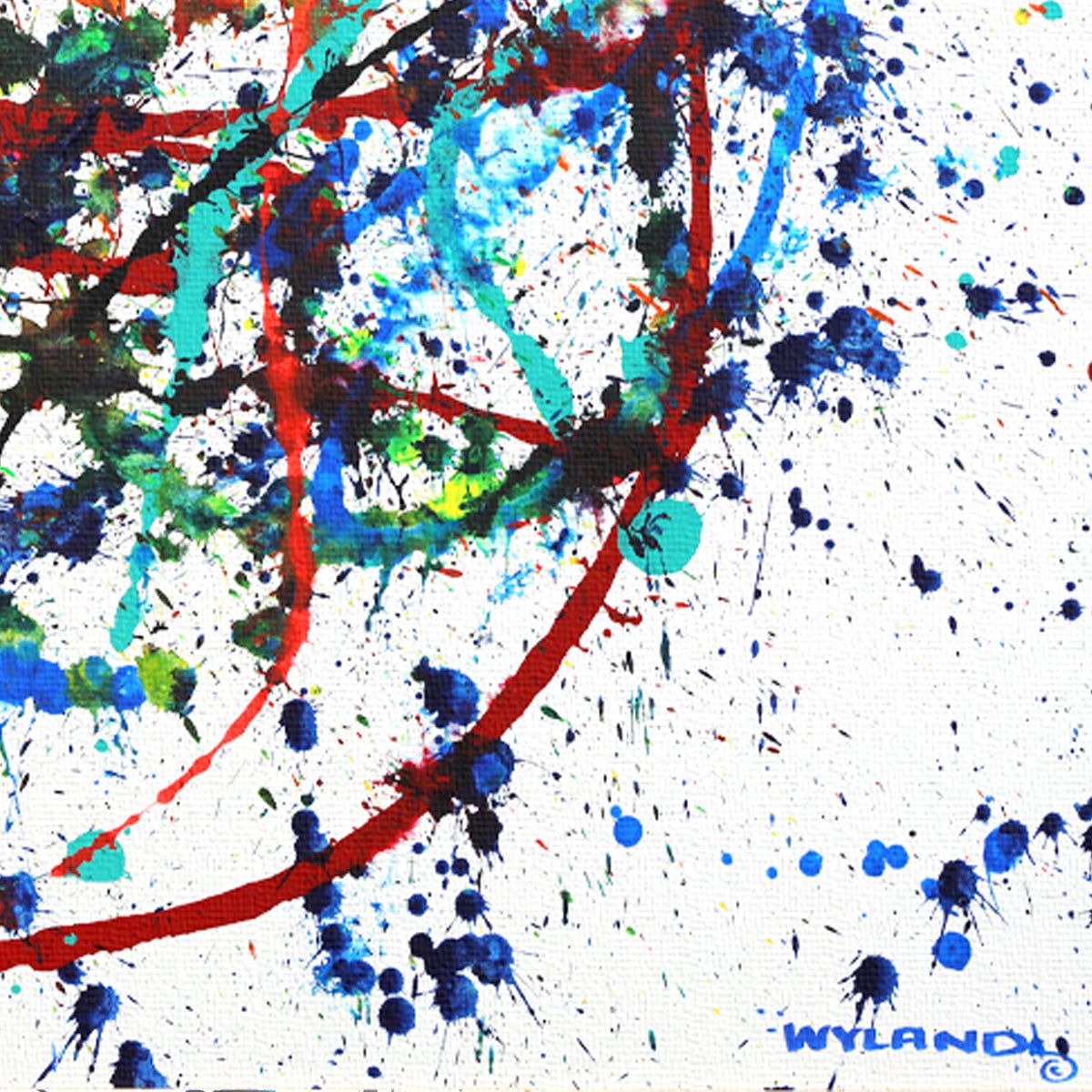 Wyland- Original Painting on Canvas "Abstract"