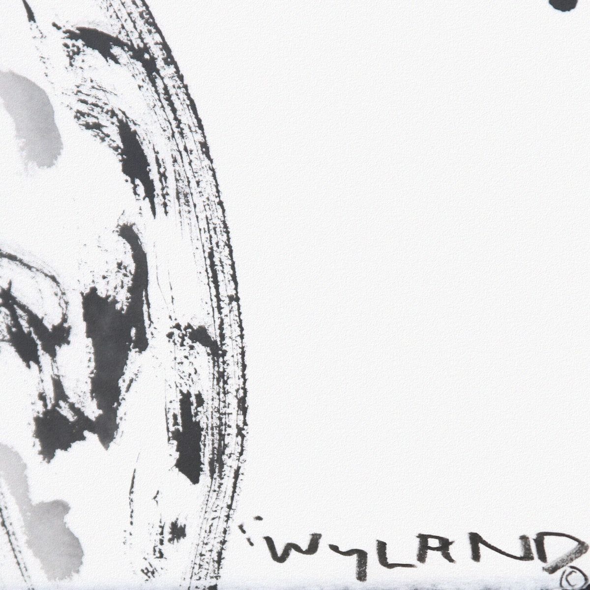 Wyland- Original Sumi Ink Painting "Turtle"