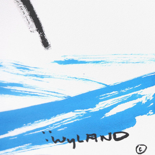 Wyland- Original Sumi Ink Painting "Dolphin"