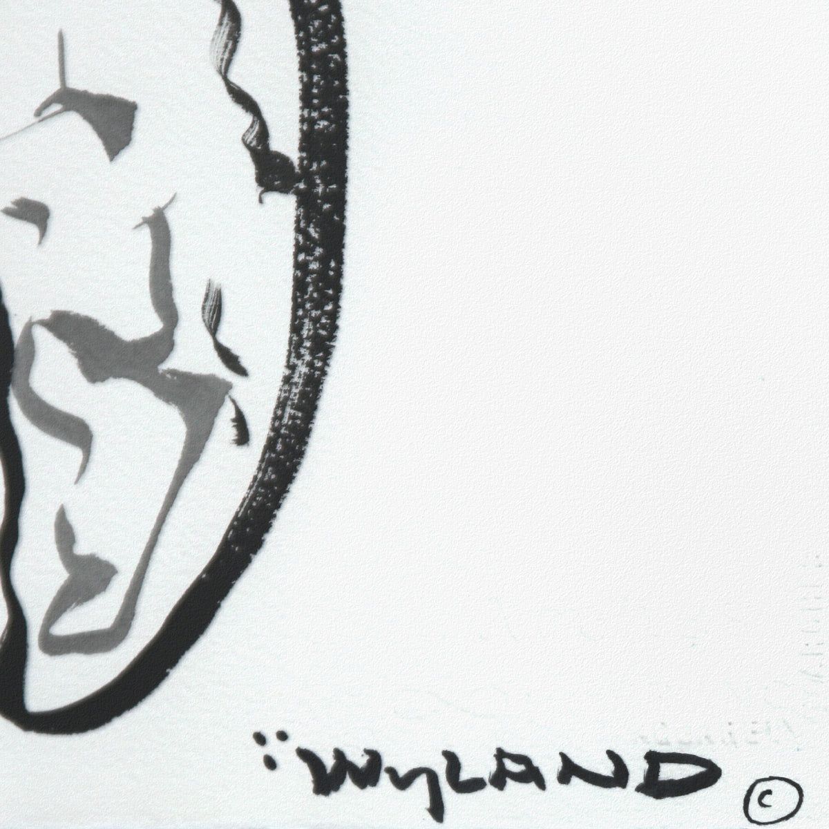 Wyland- Original Sumi Ink Painting "Turtle"