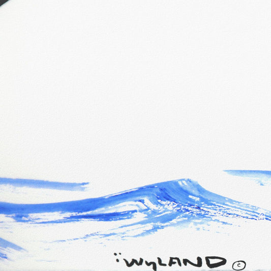 Wyland- Original Sumi Ink Painting "Whale Tail"
