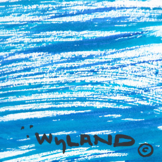 Wyland- Original Sumi Ink Painting "Whale Tail"