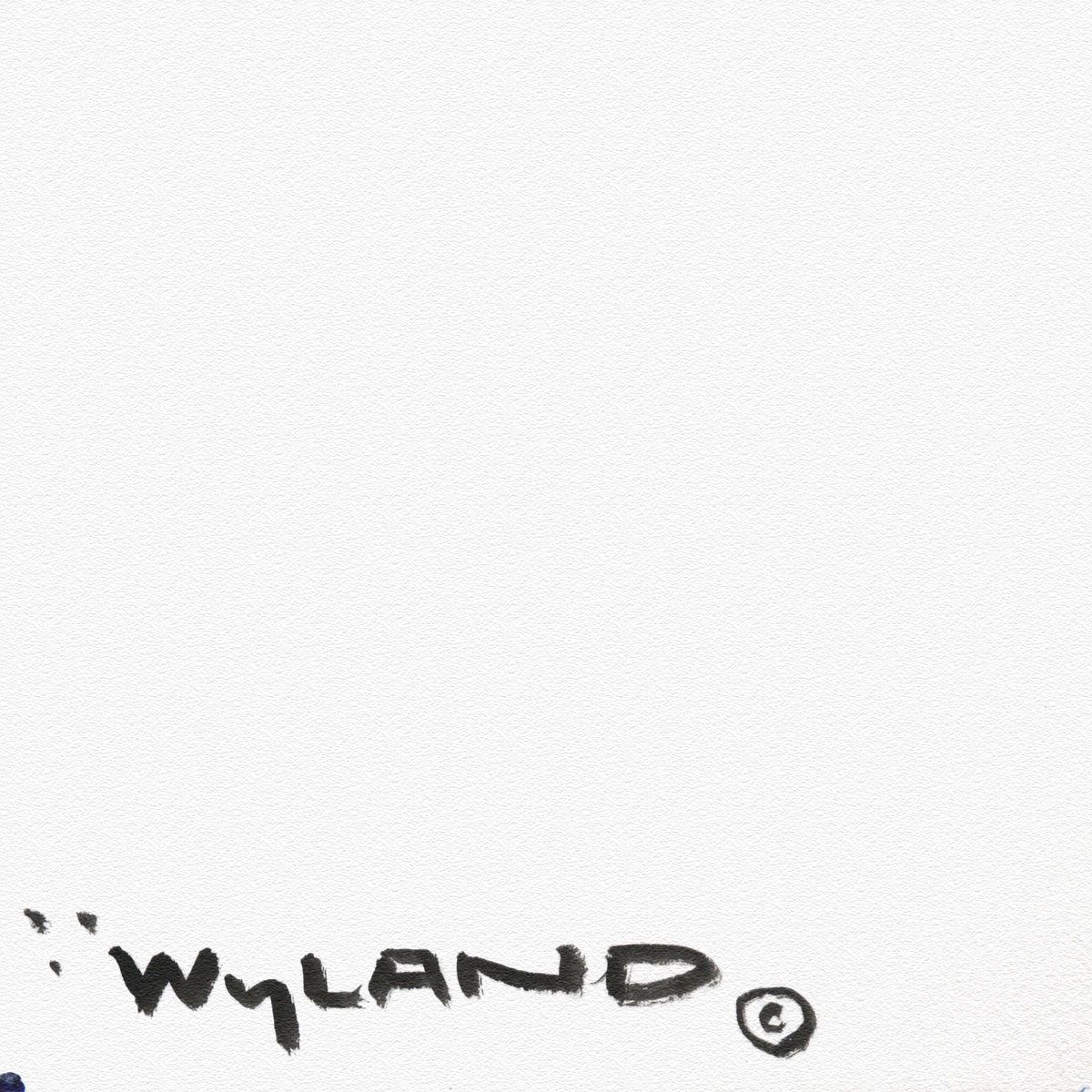 Wyland- Original Sumi Ink Painting "Sea Horse"