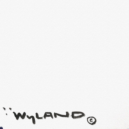 Wyland- Original Sumi Ink Painting "Sea Horse"