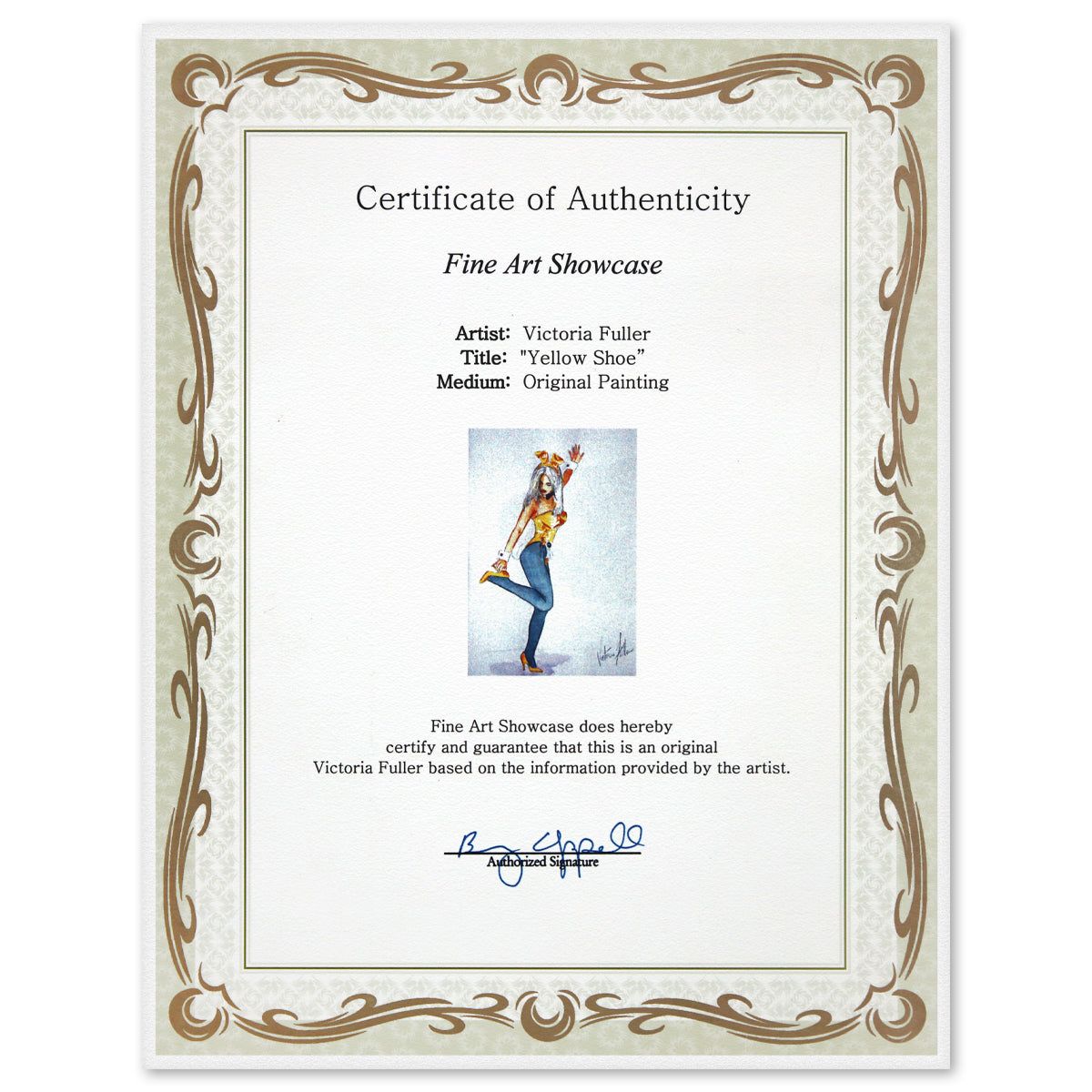 Victoria Fuller- Original Painting "Yellow Shoe"