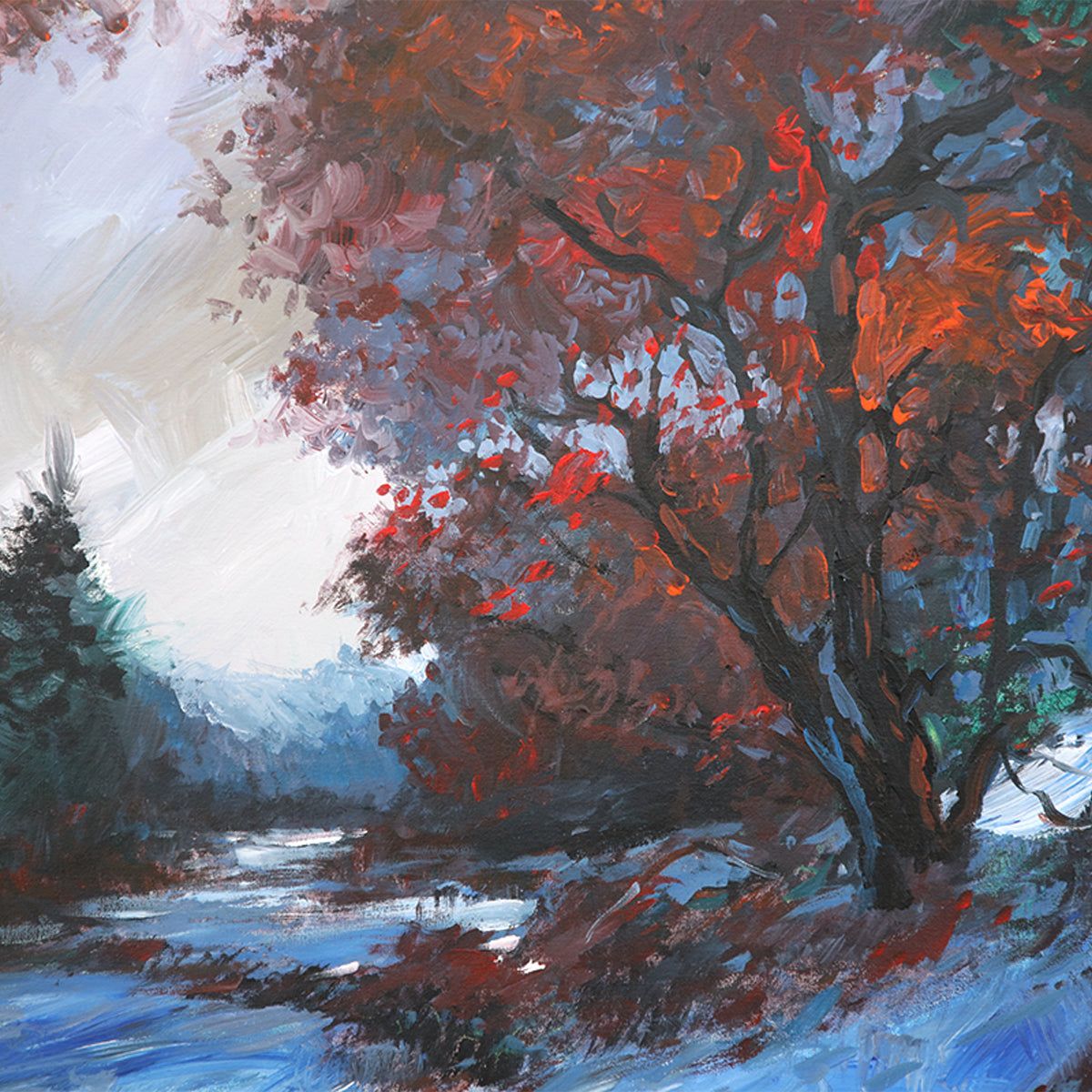 Michael Schofeeld- Original Oil on Canvas "Winter's Arrival"