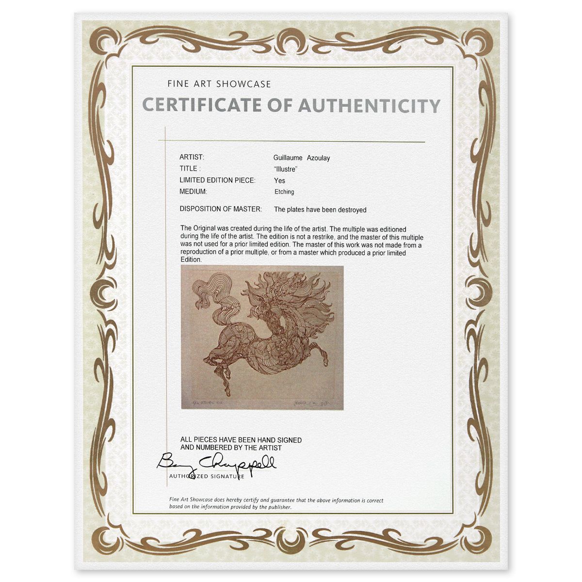 Guillaume Azoulay- Etching "Illustre"