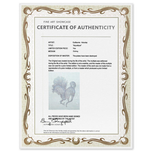 Guillaume Azoulay- Etching "Aquatique"