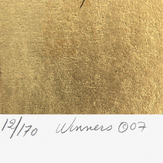 Guillaume Azoulay- Serigraph with Gold Leaf Remarque "Winners"