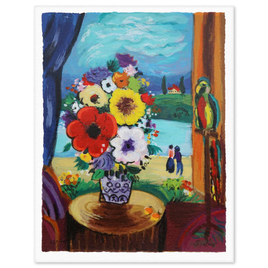 Shlmo Alter- Serigraph "Looking Out the Window"