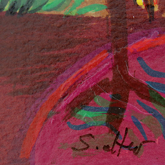 Shlmo Alter- Serigraph "Looking Out the Window"