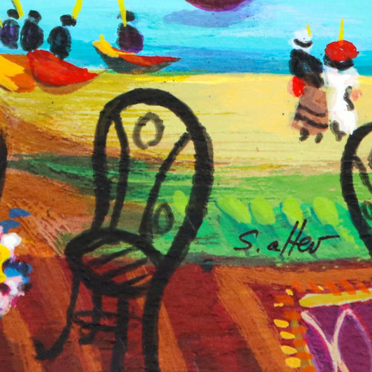 Shlmo Alter- Serigraph "Ships Ashore"