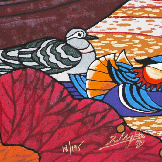 Zu Ming Ho- Silkscreen "Golden Time"