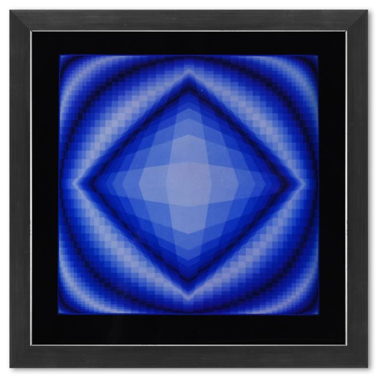 Victor Vasarely (1908-1997), "Boreal de la serie Structures Universelles De L'Octogone" Framed 1975 Heliogravure Print with Letter of Authenticity