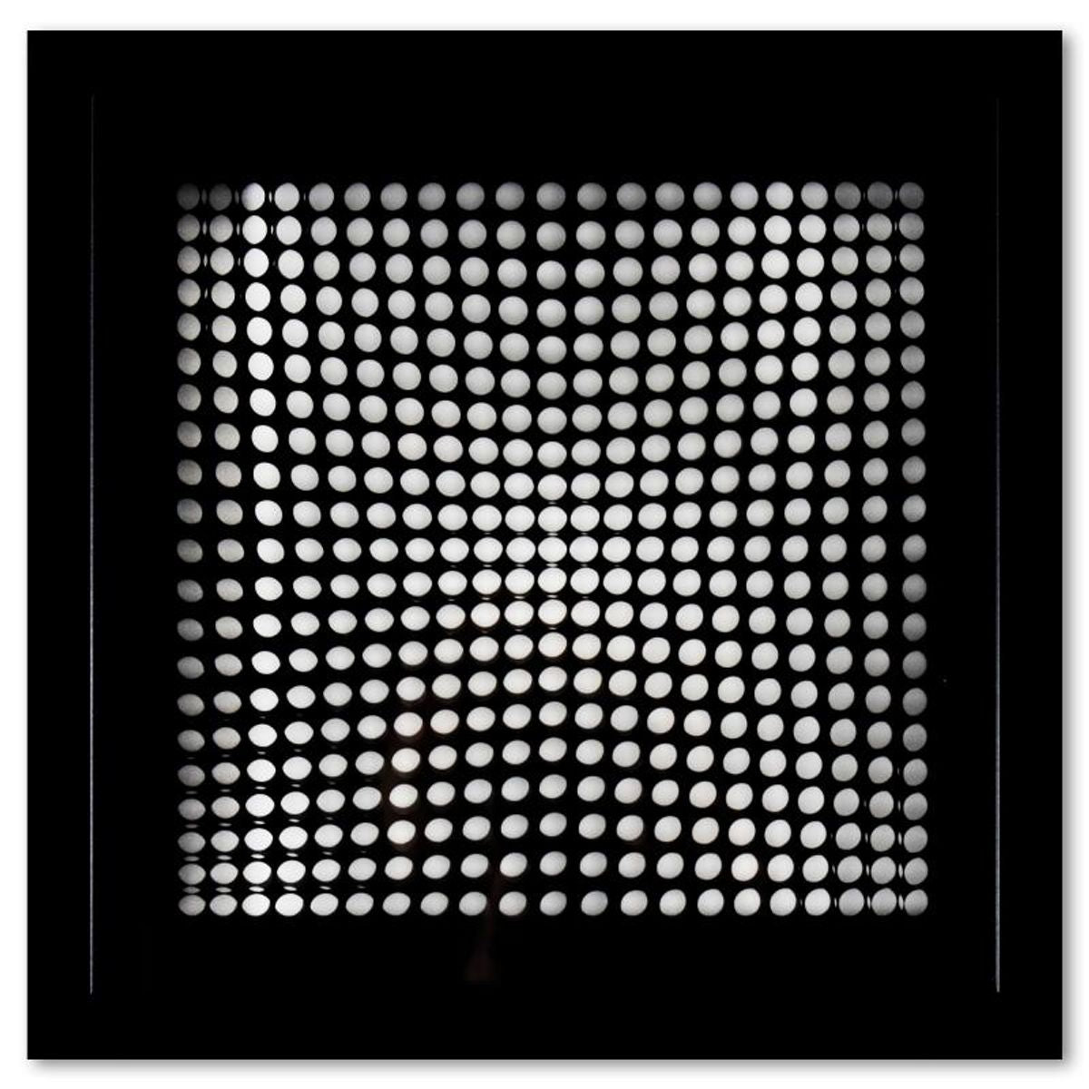Victor Vasarely (1908-1997), "Trois Dimensions Optique de la serie Cinetiques" Framed 1973 Dimensional Art with Letter of Authenticity