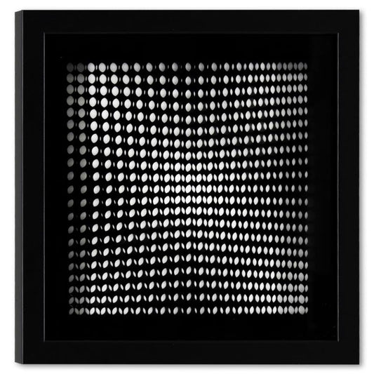 Victor Vasarely (1908-1997), "Trois Dimensions Optique de la serie Cinetiques" Framed 1973 Dimensional Art with Letter of Authenticity