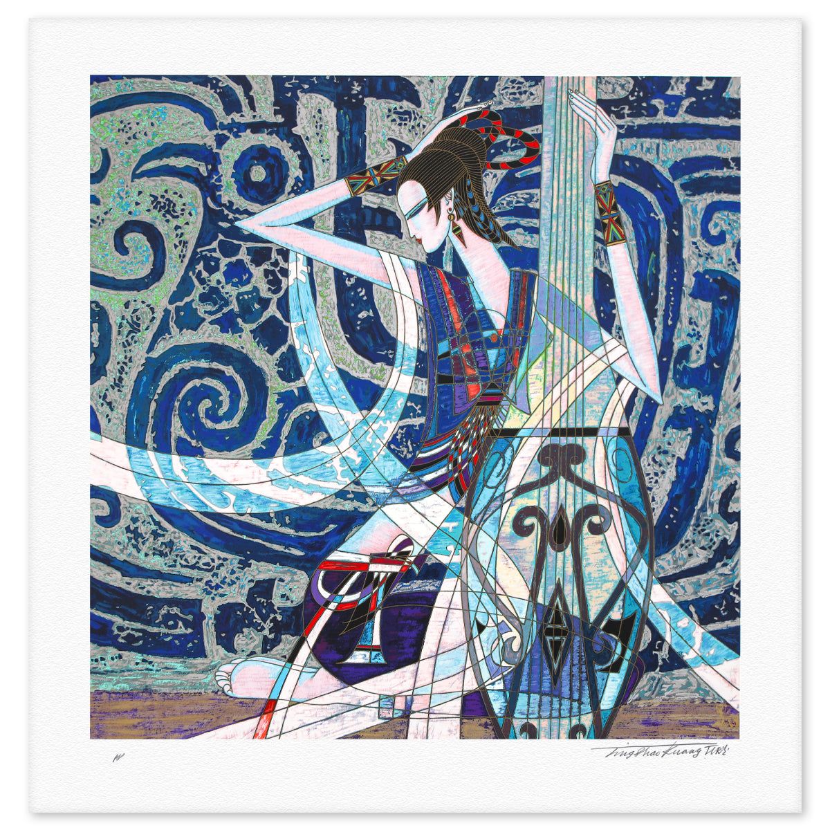 Ting Kuang- Silkscreen "Sun of Phoenix"