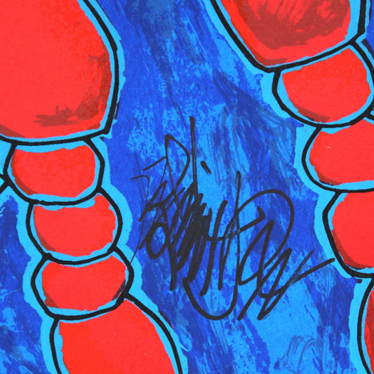 Jian Tie Feng- Silkscreen "Beauty and Flowers"