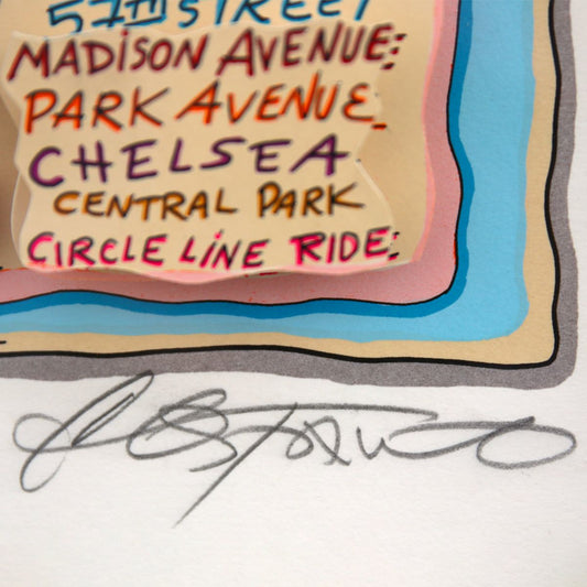 Charles Fazzino- 3D Construction Silkscreen Serigraph "NEW YORK IS"