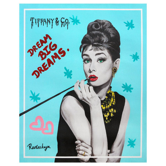 Nastya Rovenskaya- Original Mixed Media on Canvas "Audrey I"