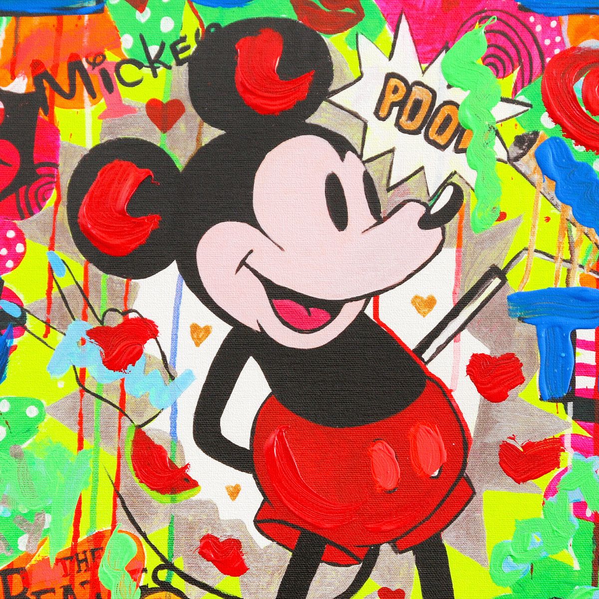 Nastya Rovenskaya- Original Mixed Media on Canvas "The Answer is Love"