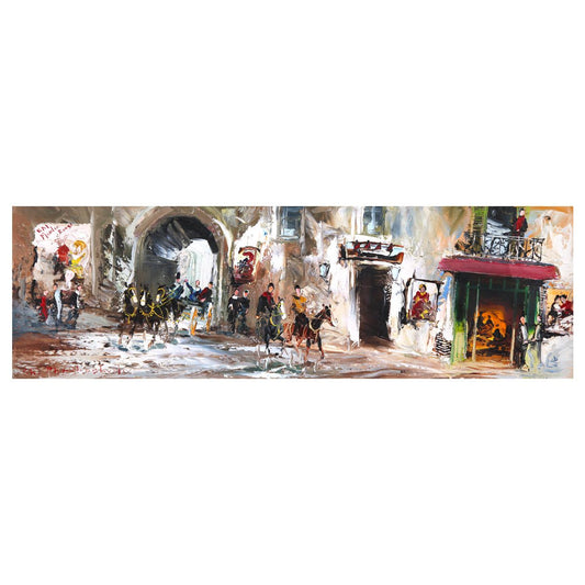 Shalva Phachoshvili- Original Oil on Canvas "Timeless Archways"