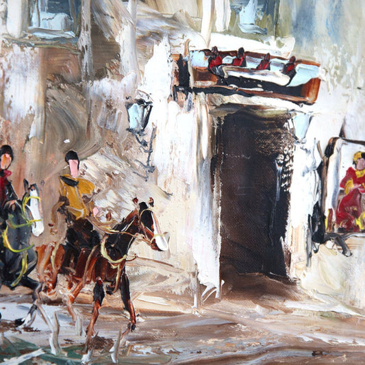 Shalva Phachoshvili- Original Oil on Canvas "Timeless Archways"