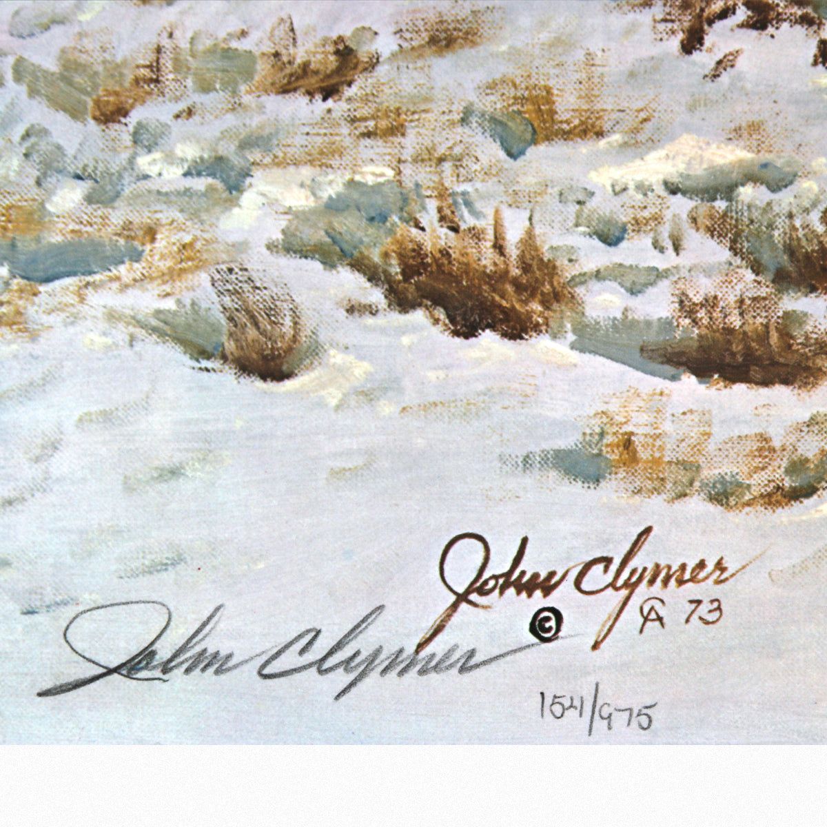 John Clymer- Offset Lithograph "Survival"