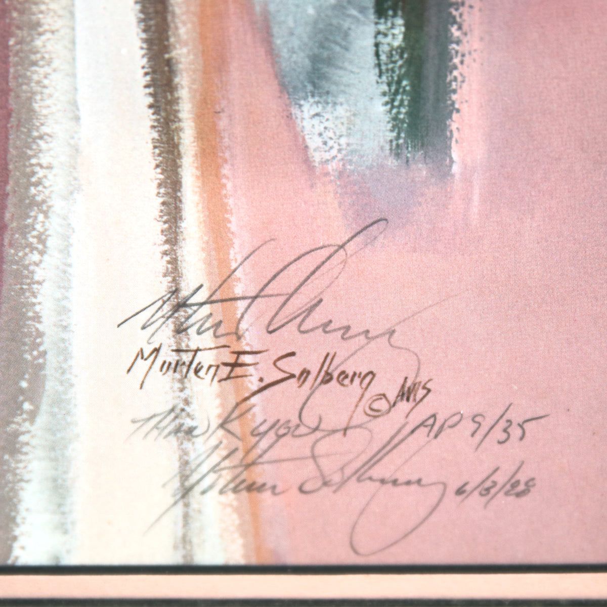 Morten F. Solberg- Offset Lithograph "Indian Warrior"