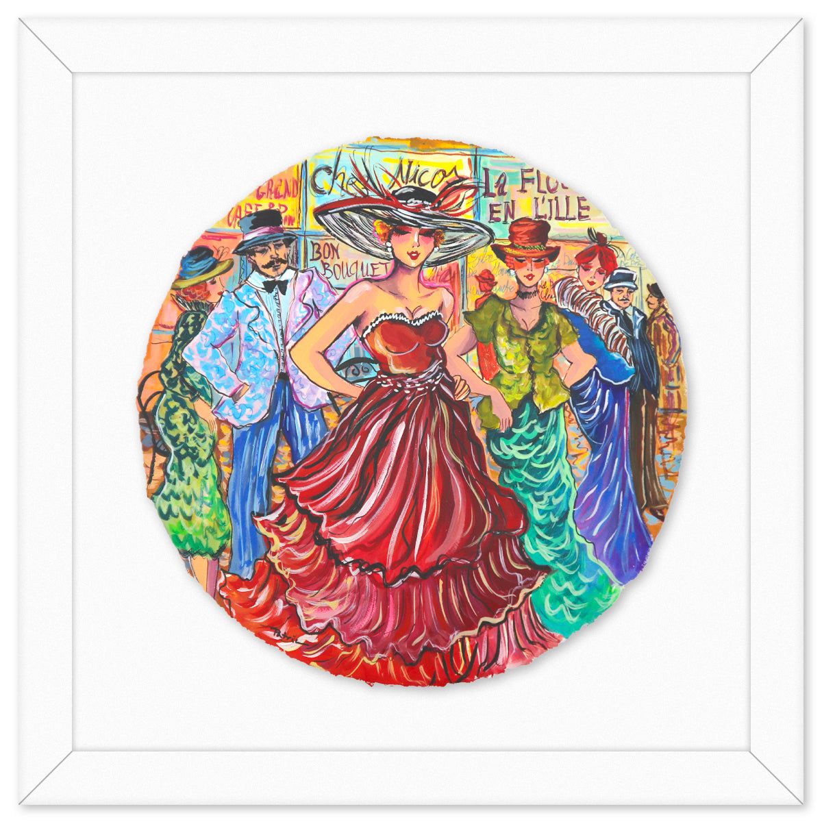 Patricia Govezensky- Original Watercolor "Midnight Collision"