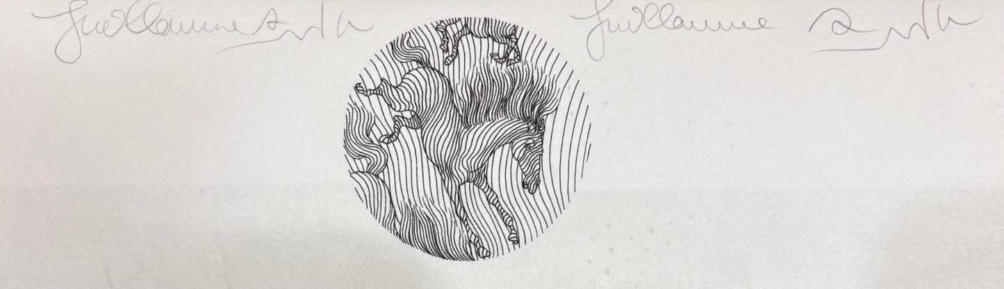 Azoulay- Original pen and ink design on paper