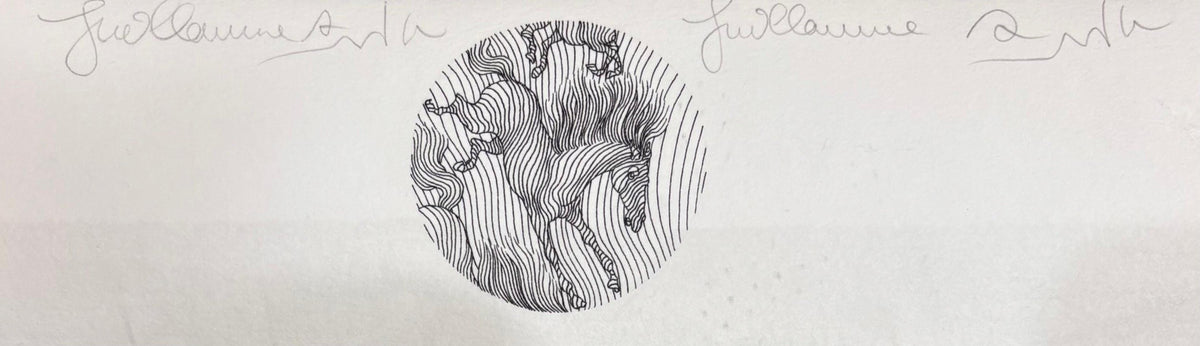 Azoulay- Original pen and ink design on paper