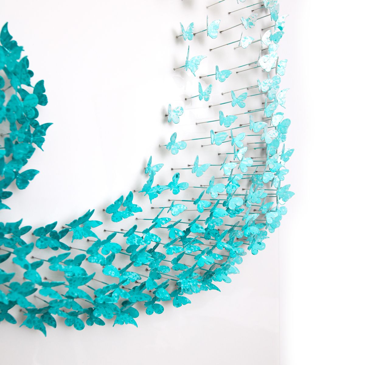 Patricia Govezensky-Original 3D Metal Art on Wood "The Physics of Freedom"