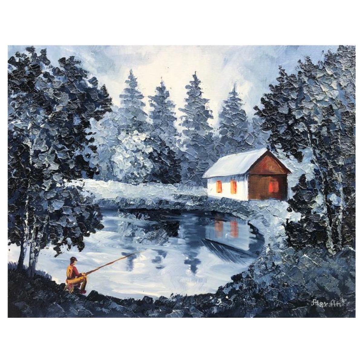 Alexander Antanenka, "Secret Place" Original Painting on Canvas, Hand Signed with Letter of Authenticity.